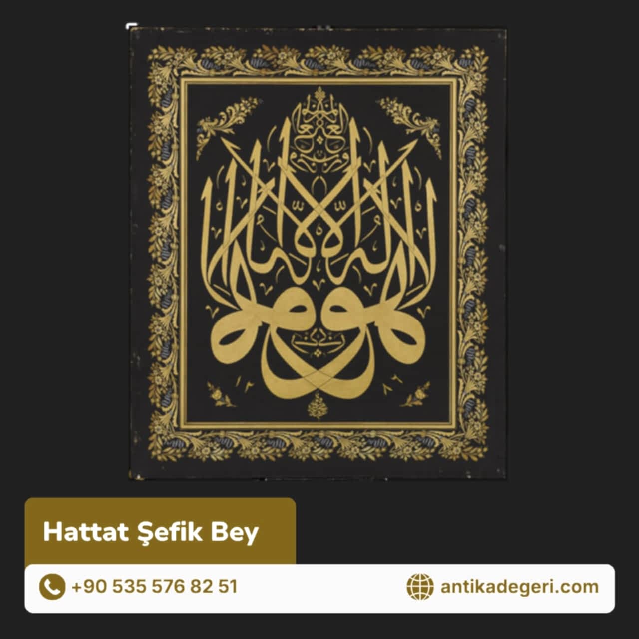Hattat Şefik Bey Eserleri, Hayatı ve Antika Hat Sanatı Değerleme Rehberi